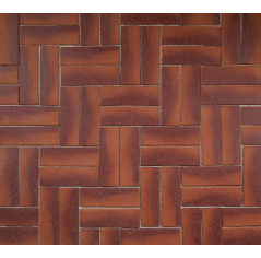 Клинкерная брусчатка красная 