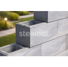 Архитектурный блок 500х200х200 Серебристый камень (Stein Silver)