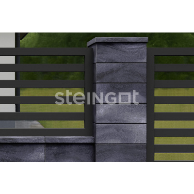 Топ-блок 500х200х50 Графитовый камень (Stein Black) #2